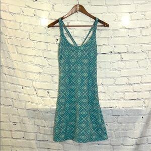 Title Nine Turquoise Print Active Athletic Dress Size Medium Excellent Condition